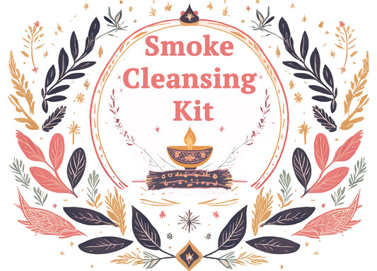 Complete Smoke Cleansing Starter Kit: White Sage, Palo Santo, Shell & Stand