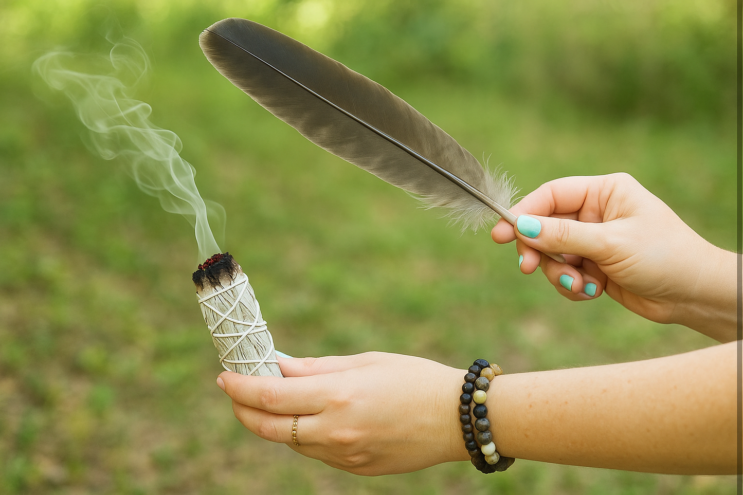 Complete Smudge Kit: White Sage, Palo Santo, Shell & Stand
