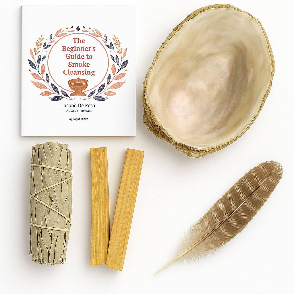 Complete Smoke Cleansing Starter Kit: White Sage, Palo Santo, Shell & Stand