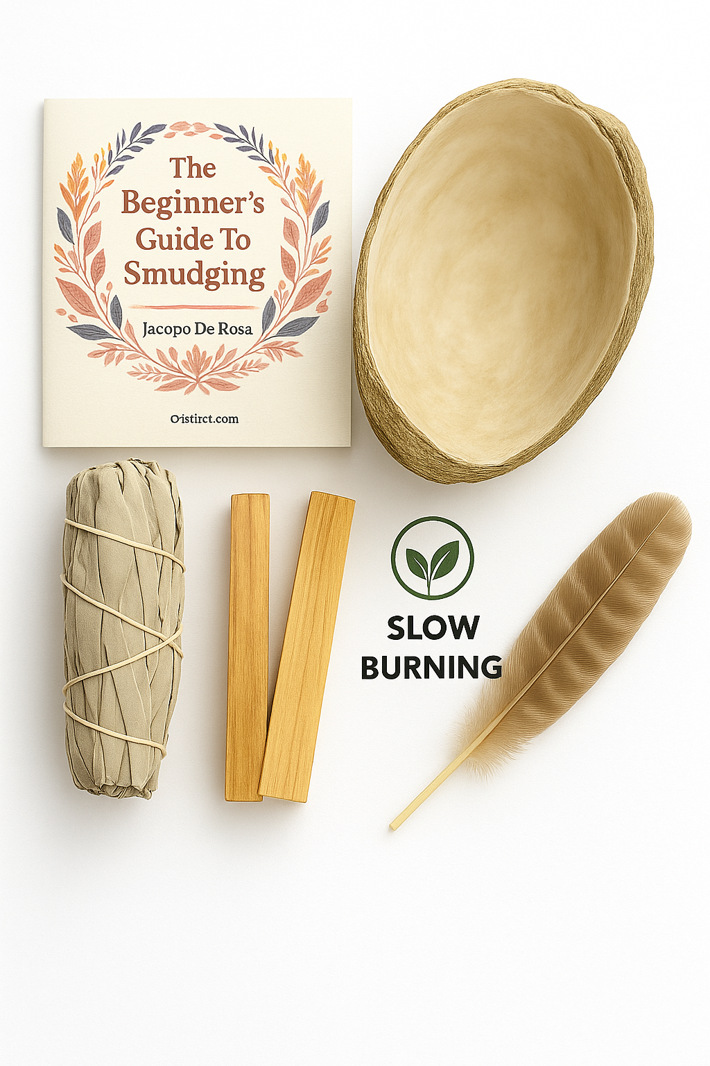 Complete Smudge Kit: White Sage, Palo Santo, Shell & Stand