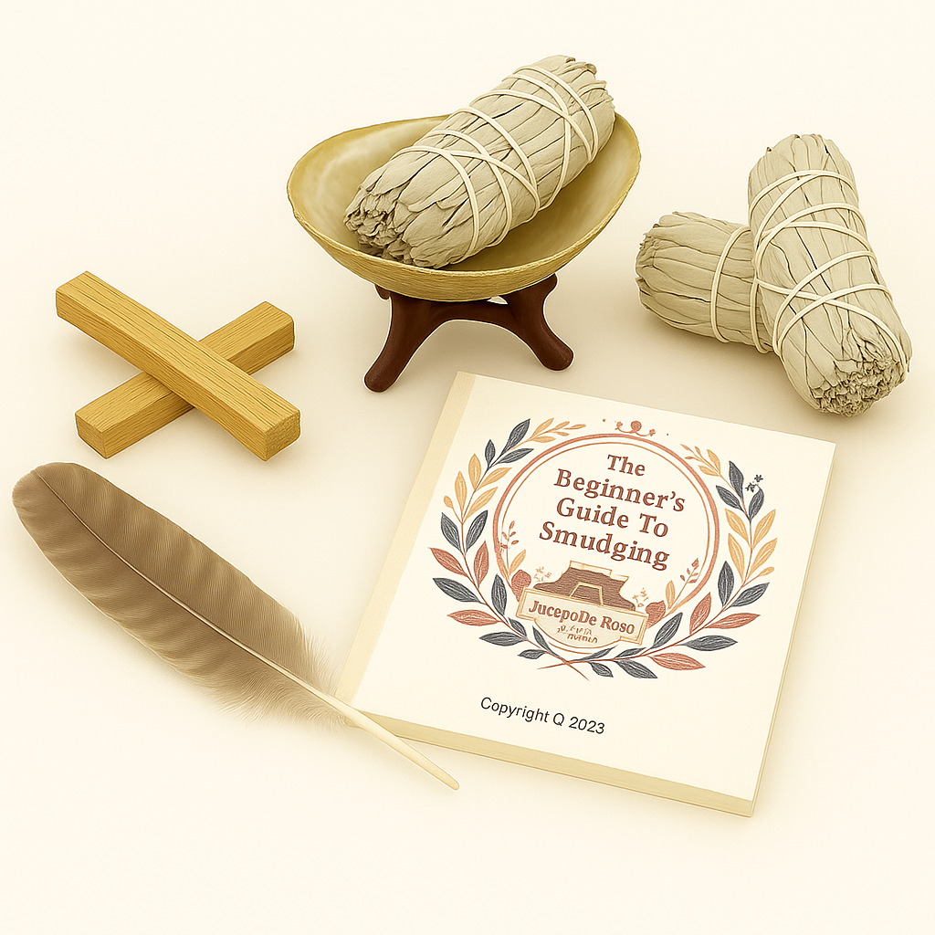 Complete Smudge Kit: White Sage, Palo Santo, Shell & Stand