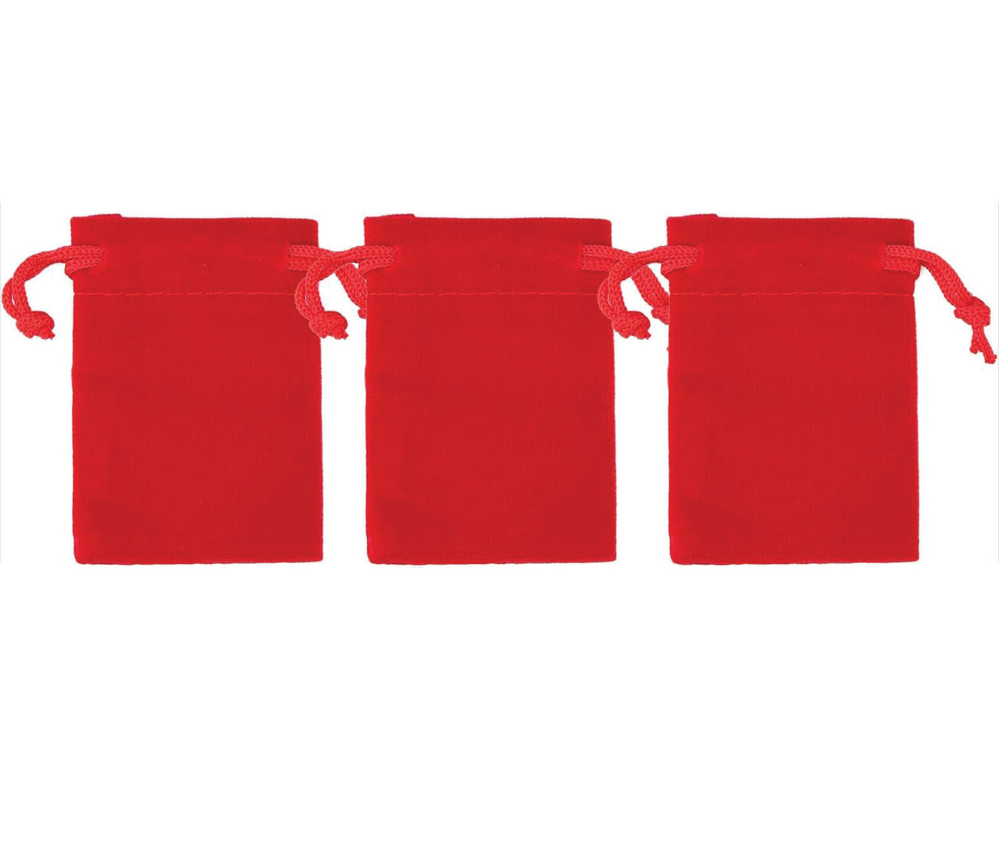 Red Velvet Abundance Pouch (3 Pack) – Cloves, Red String & Gem for Wealth & Protection – 3 Pack